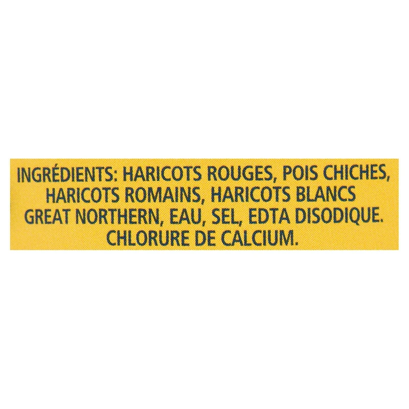 Haricots mélangés Unico à forte teneur en fibres 540 ml