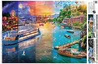Buffalo Games - Night & Day - Day to Night Canal - 1000 Piece Jigsaw Puzzle