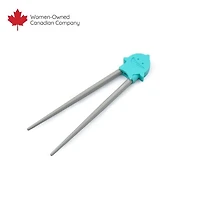 Melii Toddler and Kid Learning Chopstick Set with Case - Bulldog, Cat, Shark, Bear