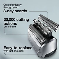 Braun Series 8 Electric Shaver Head Replacement Cassette – Silver