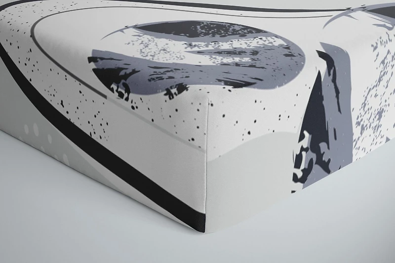 Kushies Crib sheet Breathable, 100% soft Cotton Percale  Neutral Unisex for Baby boys and girls - Space Blues