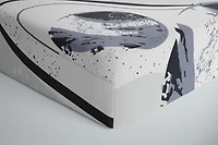 Kushies Crib sheet Breathable, 100% soft Cotton Percale  Neutral Unisex for Baby boys and girls - Space Blues