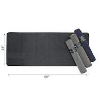 IH Casa Decor Nature Solid Tufted Floor Mat Asstd 2' X 5' - Set of 4