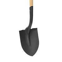 Expert Gardener Long Hardwood Handle Digging Shovel, Best for digging holes
