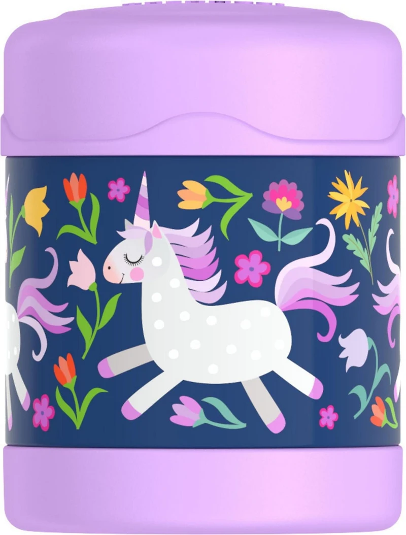 Thermos Kids Stainless Steel Vacuum Insulated FUNtainer Food Jar, 295 ml, Unicorn, 10 Oz/295 ml, BPA free