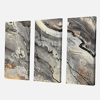 Designart Minéraux de feu et de glace II Art mural sur toile