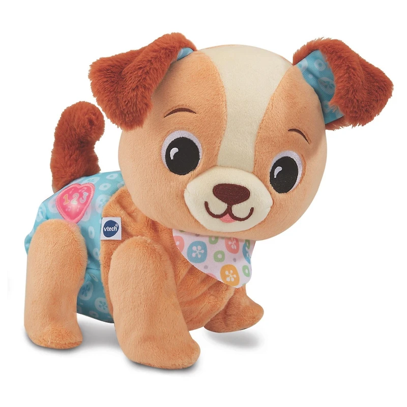 VTech Explore & Move With Puppy Walking Plush Toy - French Version, 6+ Months