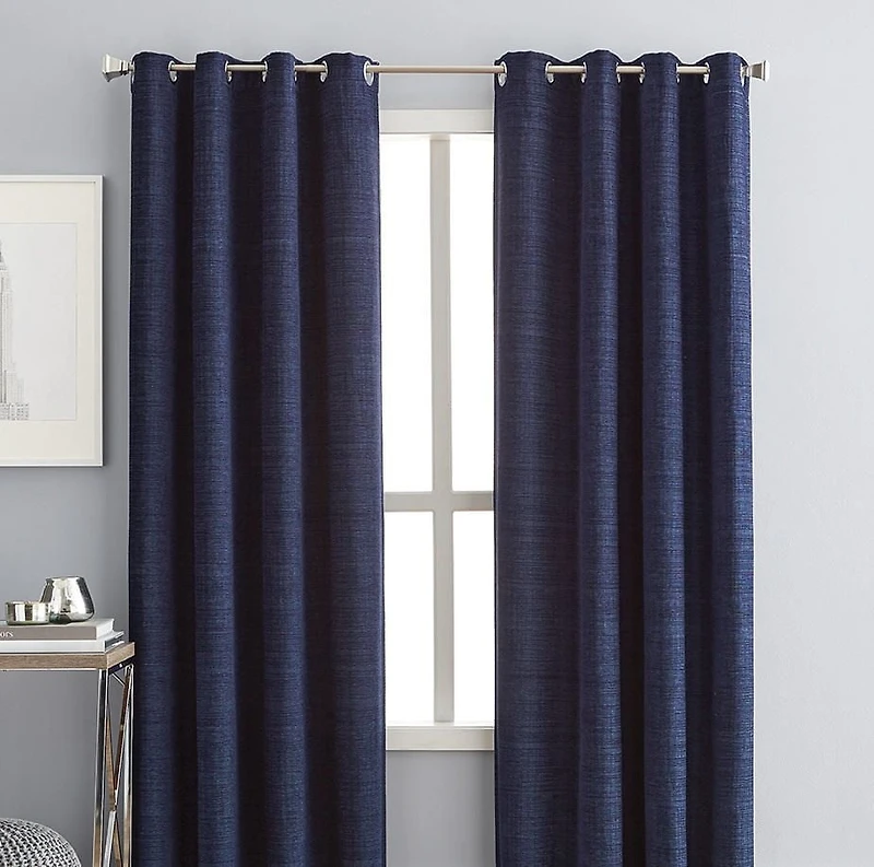 Panneau de rideau à œillets filtre à lumière Chenille texturée de hometrends