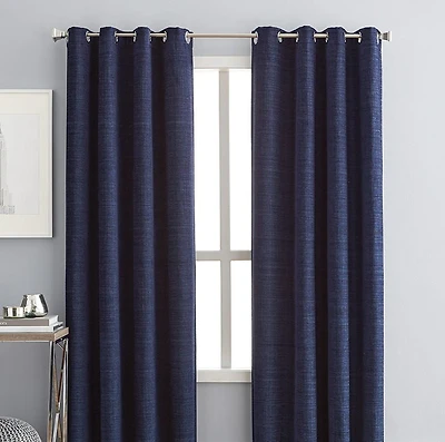 Panneau de rideau à œillets filtre à lumière Chenille texturée de hometrends