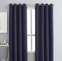 Panneau de rideau à œillets filtre à lumière Chenille texturée de hometrends