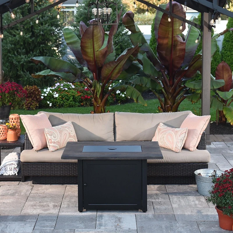 Endless Summer Le foyer au gaz Marc LP rectangulaire 40 x 28 pouces GAD17107ES