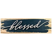 BLESSED WIRE PLAQUE - NAVY