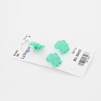 Bouton décoratif à tige LA VOGUE — Aqua, 18 mm 18 mm