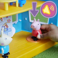 Peppa Pig Peppa et sa maison d'amis réservée aux enfants, jouet préscolaire, sons, inclut 2 figurines, 7 accessoires, à partir de 3 ans