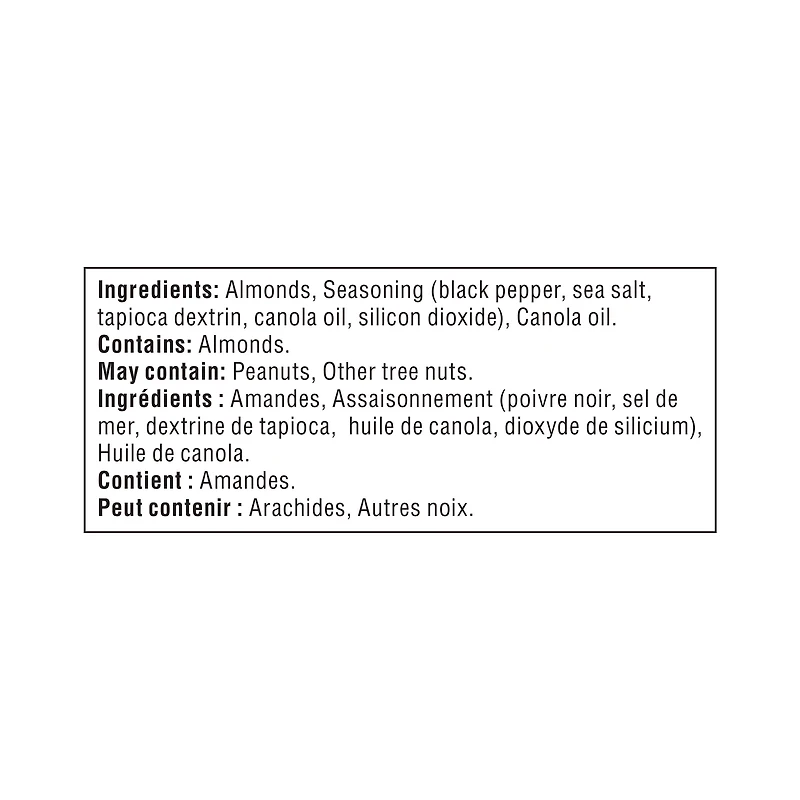 Great Value Sea Salt & Black Pepper Flavoured Almonds