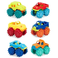 Battat Mini Monster Wheelies 6 Small Trucks Indoor & Outdoor, Toddler and Preschool Toys, BATTAT MONSTER TRUCK WHEELS