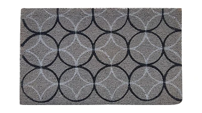 Paillasson en fibre de coco Circles de Home Décor Inc. – 45,7 x 76,2 cm, durable et naturel.