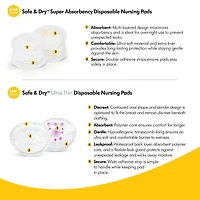 Safe & Dry Ultra Thin Coussinets d’allaitement jetables de Medela