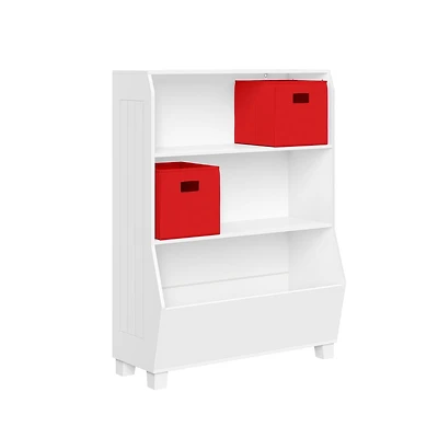 Bibliothèque pour enfants de 23 po avec unité de rangement pour jouets - 2 bacs