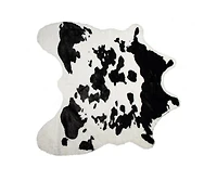 H-Luxe Faux Fur Cowhide Rug