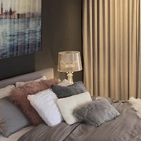 BELTON FAUX FUR PILLOW 18"X18" 2-PACK