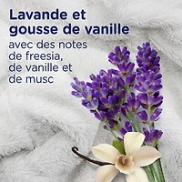 Assouplissant textile liquide Downy Ultra doux et frais, Calme, parfum Lavande et gousse de vanille, assouplissant textile Downy, assouplissant pour la lessive