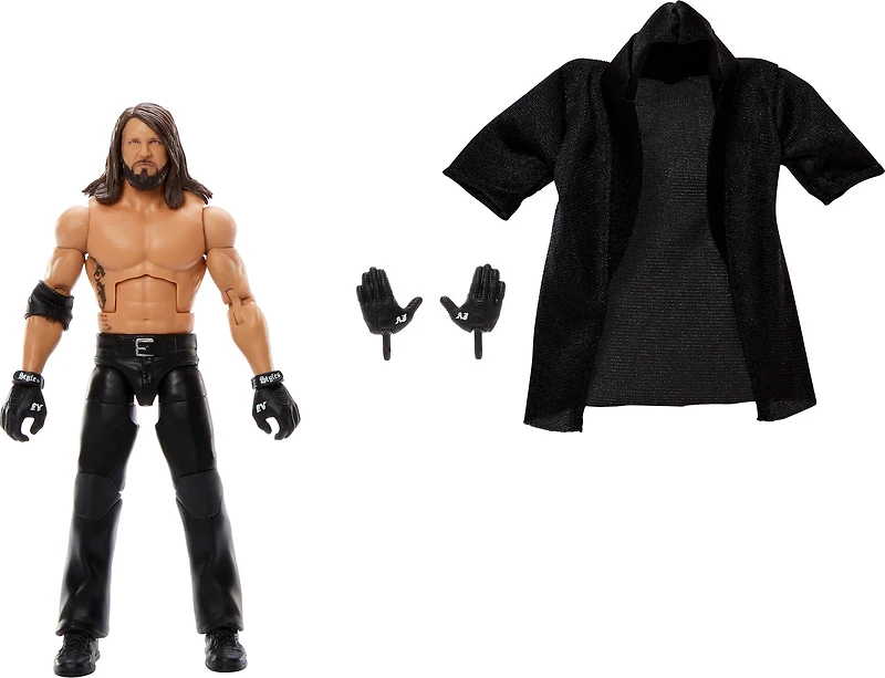 WWE Elite AJ Styles Action Figure, Series #116 6-inch Collectible with Articulation & Accessories