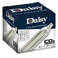 Daisy Powerline Premium 12-Gram CO2 Cylinders, (25-Count)
