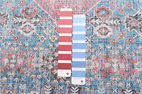 ECARPET Oriental Indoor Area Rug Flatweave Carpet for Living Room, Bedroom, Eco Friendly, Machine Washable, Senneh Collection