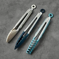 Thyme & Table 3-Piece Locking Tong Set with Non-Scratch Tips