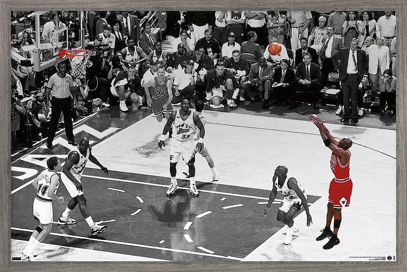 Michael Jordan - The Shot Horizontal Wall Poster, 22.375" x 34"