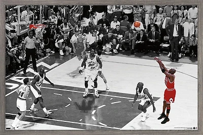Michael Jordan - The Shot Horizontal Wall Poster, 22.375" x 34"