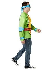 Haut de Costume Classique Leonardo et Masque des Tortues Ninja pour Adultes par Rubies, Hommes
