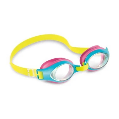 Intex Junior Goggles for Kids, Age 3-8, Adjustable Strap & Polycarbonate Lenses