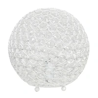 Lampe de table Elegant Designs à paillettes boule de cristal de 10 pouces