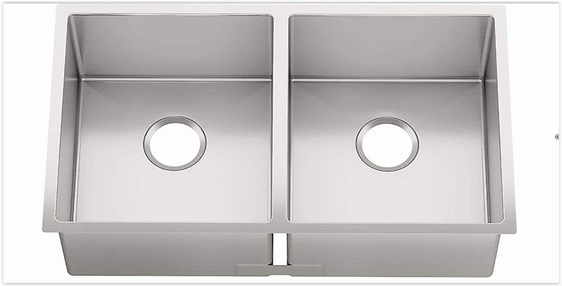 American Imaginations 29-in. W Undermount Brushed Nickel Kitchen Sink Set For Deck Mount Drilling - Strainer Included AI-29399