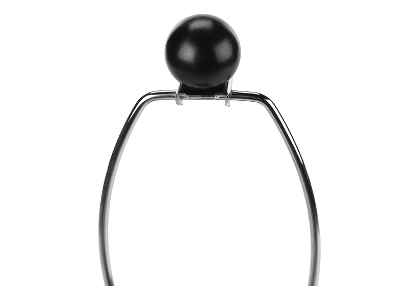 Monarch Specialties  Luminaire, 24"h, Lampe De Table, Résine Noire, Teinte Ivoire / Crème, Contemporain