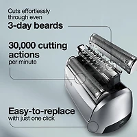 Braun Series 8 Electric Shaver Head Replacement Cassette – Silver