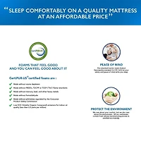 Matelas en mousse à mémoire de forme Mainstays de 8 po, plusieurs tailles