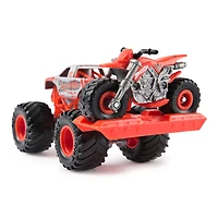 Monster Jam ThunderROARus Monster Truck and Dirt Bike Vehicle 2-Pack, 1:64 Scale