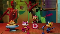 44 Cats - The Buffycats - 3" Pilou Figure with Drum Set