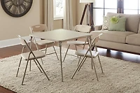 Cosco 5 Piece Folding Table And Chair Set Black