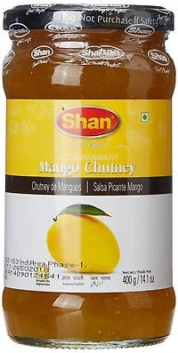 SHAN CHUTNEY DE MANGUE EN MORCEAUX, 400 g