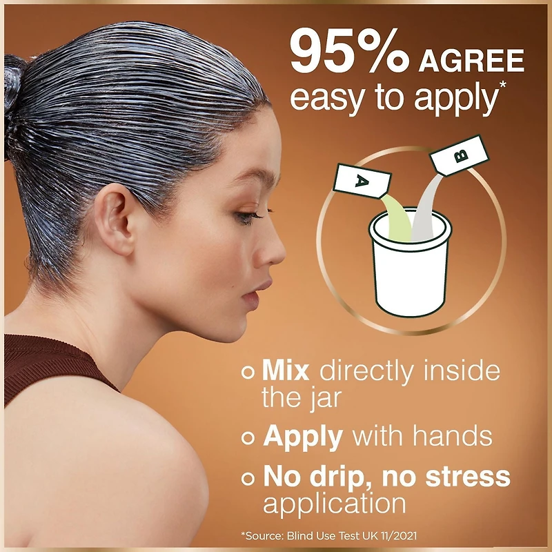 Garnier GOOD, Permanent Hair Dye, 100% Grey Coverage, No Ammonia, 1 unit, No Ammonia