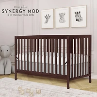 Dream On Me Synergy MOD Crib, Made with Sustainable New Zealand Pinewood, Convertible Crib