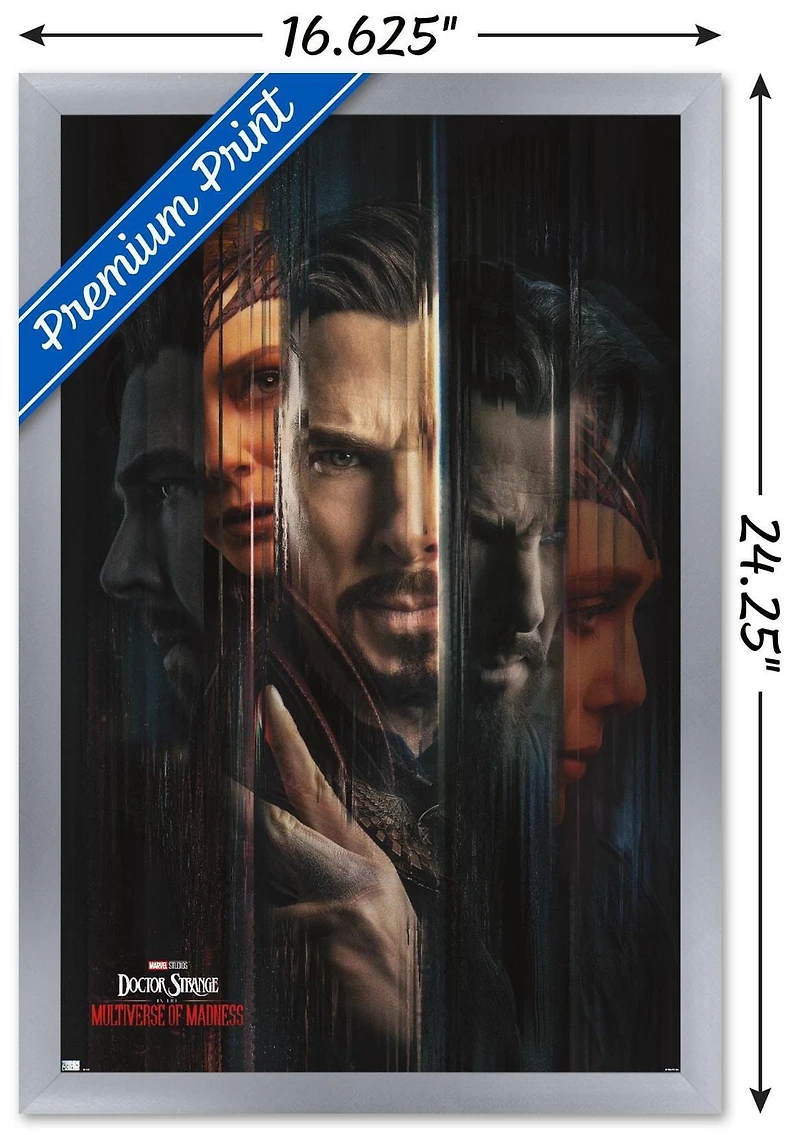 Marvel Doctor Strange in the Multiverse of Madness - Teaser One Sheet Wall Poster, 14.725" x 22.375"