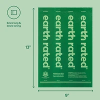 Sacs à crottes de chien antifuite Earth Rated non parfumés et distributeur de sacs à crottes, 900 sacs sur 60 rouleaux de recharge individuels