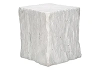 Monarch Specialties - Accent Table, 25"H, Indoor Or Outdoor, End, Nightstand, Side Table, Square, Living Room, Bedroom, White, Contemporary, Modern