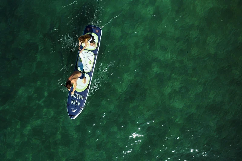 Aqua Marina - SUPER TRIP 14'0 Tandem Family Planche de Stand Up Paddle Gonflable (iSup)