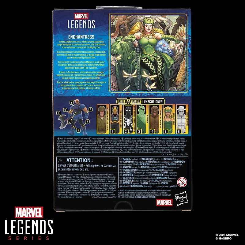 Marvel Legends Series, figurine Enchantress inspirée des bandes dessinées Thor